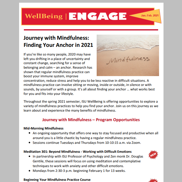 Engage Newsletter Front Page