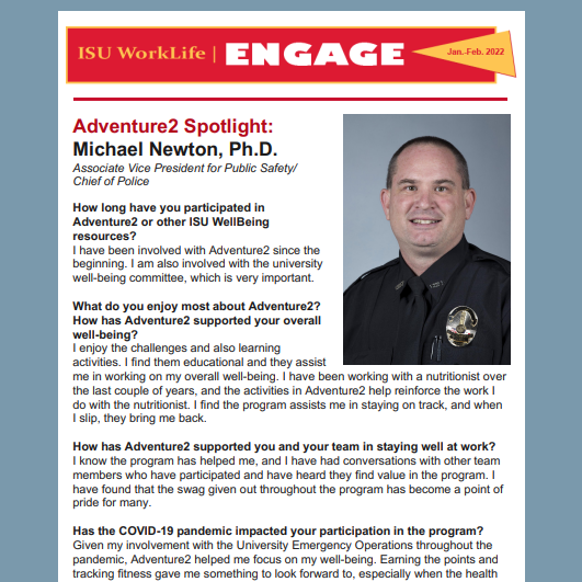 Engage Newsletter Front Page